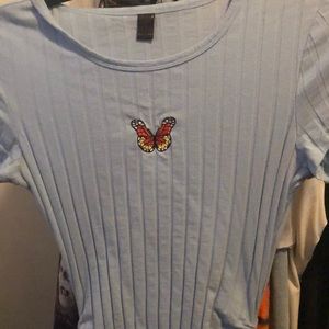 Butterfly drawstring dress